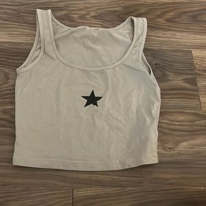 grayish brown star tanktop